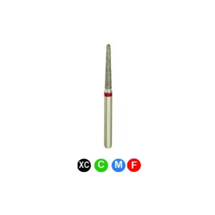 Crosstech Diamond Burs C3, 856L-014, FG31 Regular, Round End Taper  - 5/pkg