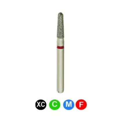 Crosstech Diamond Burs B5MS, 855-016, Round End Taper, 5/pkg 