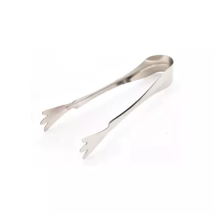 Browne stainless steel ice tongs w/ chicken feet claws, 6.5