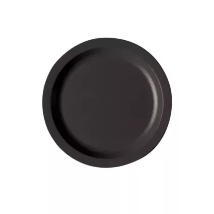 Cambro camwear narrow rim plate, noir, 7.25