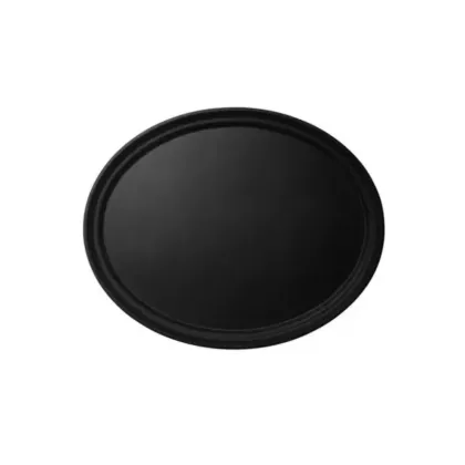 Cambro Camtread Oval Tray, Black, 19.25