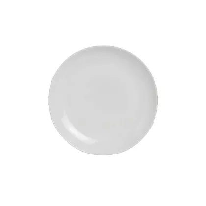 Steelite Alpha Ceram Round Coupe Plate, White, 8.25