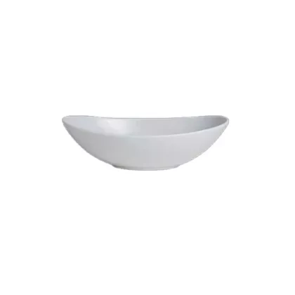 Steelite varick cafe porcelain oval bowl, white, 15.5 oz - 6
