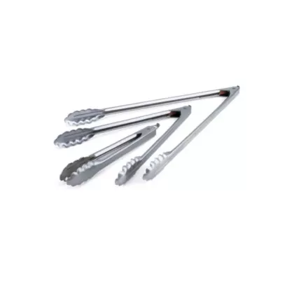 Edlund stainless steel 44 series heavy duty scallop tongs, 1