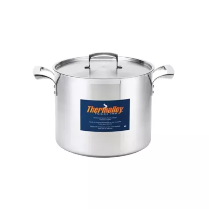 Browne thermalloy stainless steel stock pot, 60 qt - 5723960