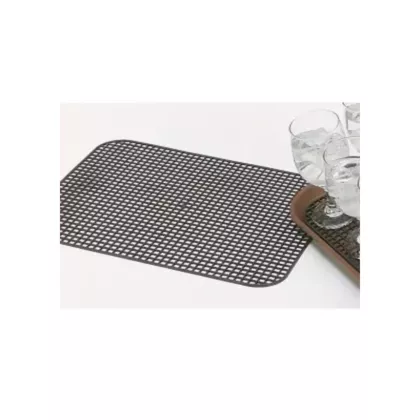 Vollrath anti-skid tray mat, chocolate, 16.125