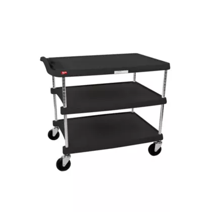 Metro mycart 3 shelf utility cart, noir, 27 11/16