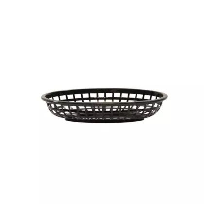 Tablecraft Classic Basket, Black, 9-3/8