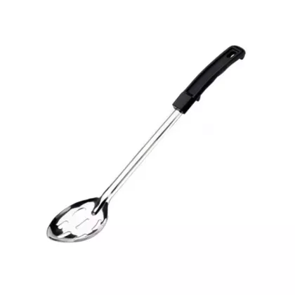Browne serving spoon slotted, noir-handled, 13