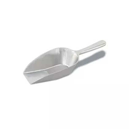 Browne aluminum flat-bottom scoop, 14