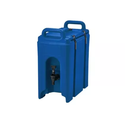 Cambro Camtainer Insulated Beverage Container, Navy Blue, 2.