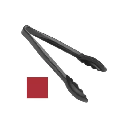 Cambro lugano scallop grip tong, red, 6