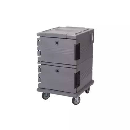 Cambro ultra camcart 1200, granite gray, 90 qt / 16 pans - u