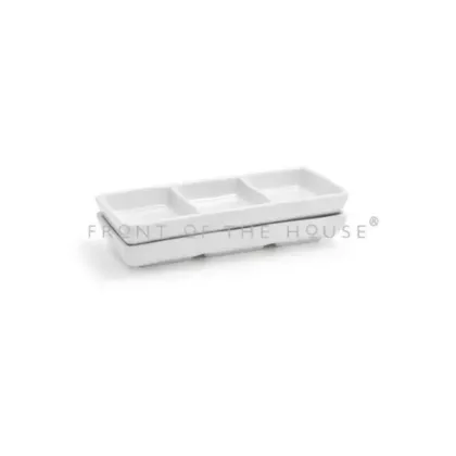 Front of the House Divided Dish, 3-Compartment, 1 oz- 298C/D