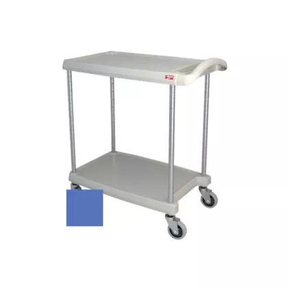 Metro mycart series polymer utility cart 2-shelf, blue, 16