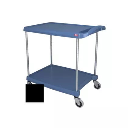 Metro mycart series polymer utility cart 2-shelf, noir, 20