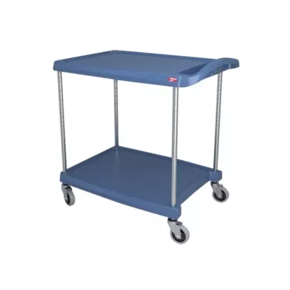 Metro mycart series polymer utility cart 2-shelf, blue, 20