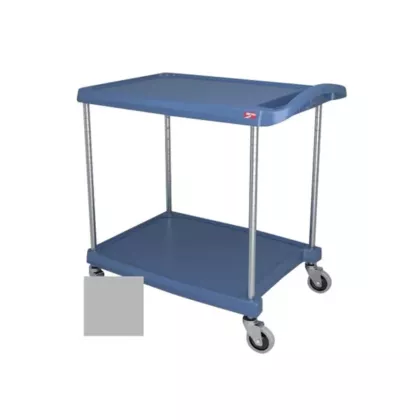 Metro myCart Series Polymer Utility Cart 2-Shelf, Gray, 20