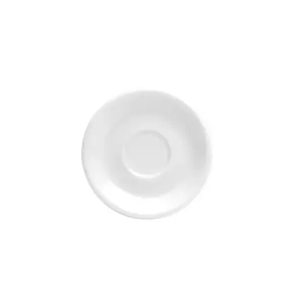 Oneida Bright White After Dinner Saucer, 4.25