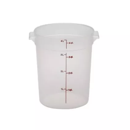 Cambro Round Container, Translucent, 4 qt - 4PP190 025/4pp19