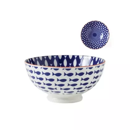 Torre & Tagus Kiri Porcelain Bow, Fish Design, 8