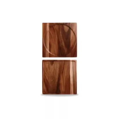 Churchill square acacia wood presentation board, 12