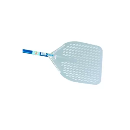 Perforated Aluminum Pizza Peel, 14â€ w/ 24â€ Handle - A-37RF/6