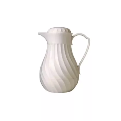Vollrath hot-n-cold swirl beverage distributeur, white, 20 oz - 52