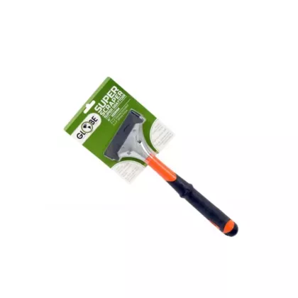 Globe Commercial Products Heavy Duty Scraper, Long Handle w/