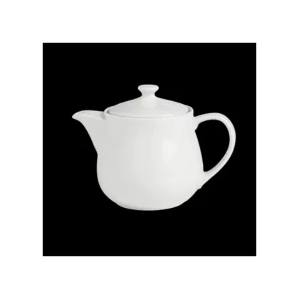 Steelite concerto tea pot w/ couvercle, white, 16 oz 6/cs - 6306p7