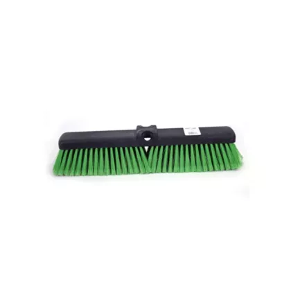 Globe Commercial Products Push Broom, Medium, Green, 18