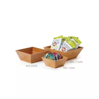 G.E.T. Square Bamboo Bowl Set w/Liner, 9.5