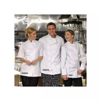 Premium Uniforms Econo Chef Coat w/ Plastic Buttons, White,