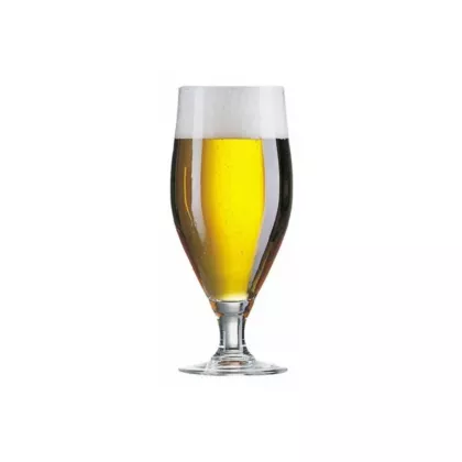 Arcoroc Cervoise Footed Beer Goblet Stemmed Glass, Clear, 16