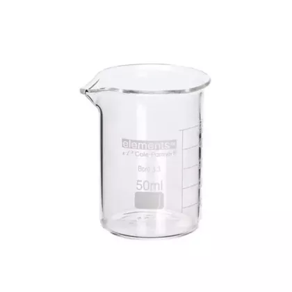 Cole-parmer low-form graduated verre beakers, clear, 50 ml 1