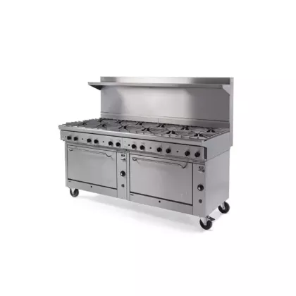 Quest qgr-2 series double oven range w/ 12 burners, propane,