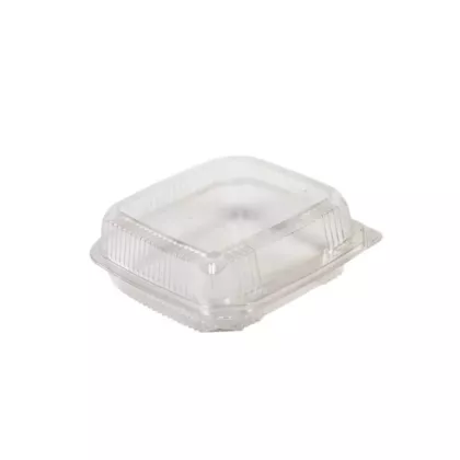 Eco-Packaging Hinged Clamshell Deli Container, Clear, 8