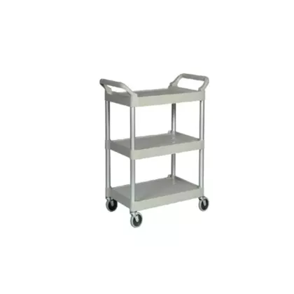 Rubbermaid 3-Shelf Utility Cart, Off-White, 200 lb - FG34248