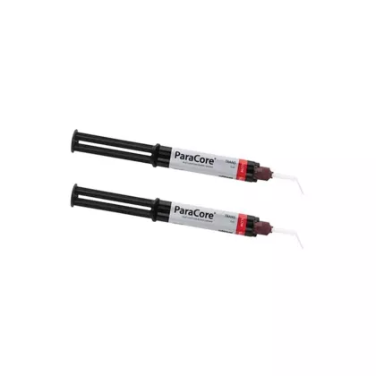 Coltene ParaCore Slow Build-Up Material Trans Automix Syringe Refill 2x5mL + 20 Tips 