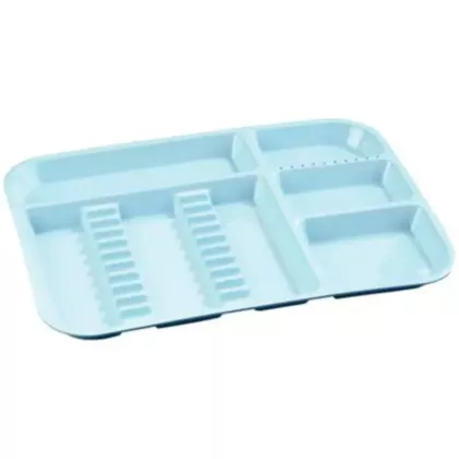 Divided Size B Set Up Tray - Blue, each