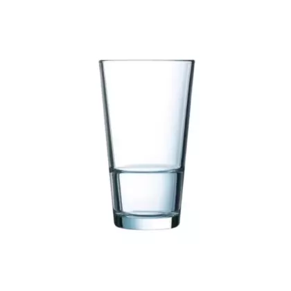 Arcoroc Stack Up Beverage Glass, Clear, 14 oz - 2150/H3856
