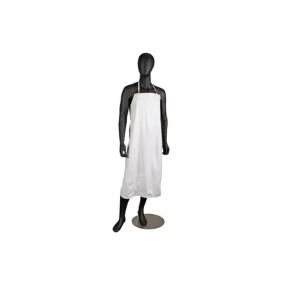 San Jamar Dishwashing Apron w/ No Pockets, White, 36