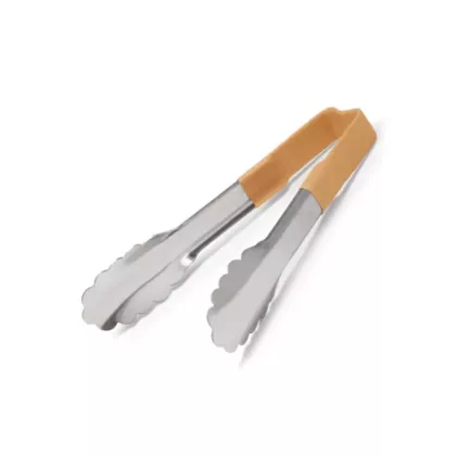 Vollrath jacob's pride one-piece s/s utility tongs w/ scallo