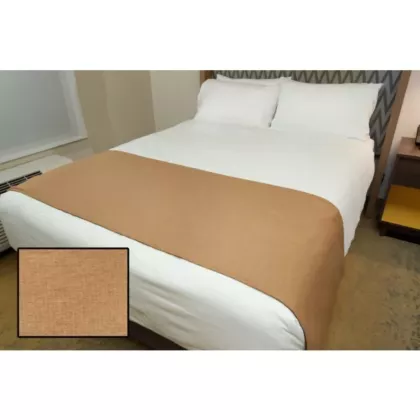 Foundation Signature Hospitality Bed Runners, Color Sandalwood