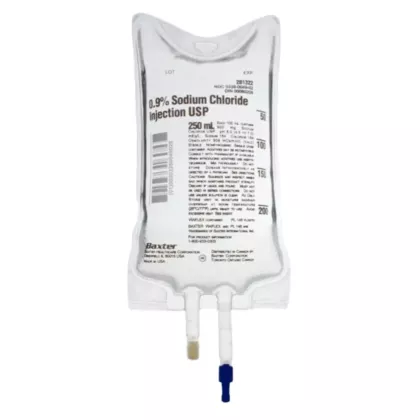 Sodium Chloride Saline NaCl 0.9% 250ml VIAFLEX Bag (JB1322)