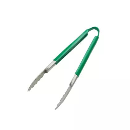 Browne color-coded one-piece tongs, green, 9