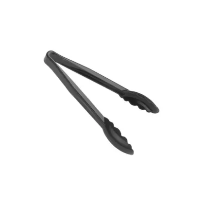 Cambro camwear scalloped tongs, noir, 6