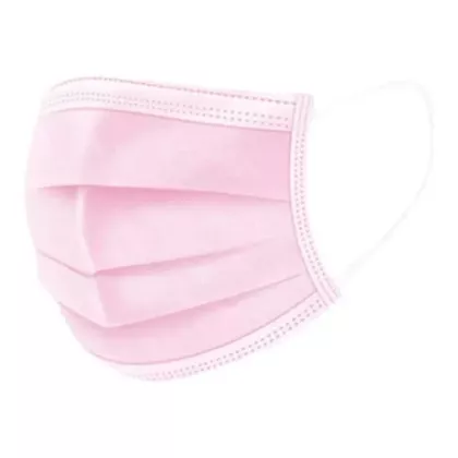 Pink Disposable 3-Ply Face Mask - Box of 50