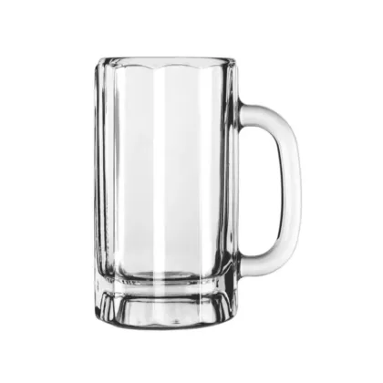 Libbey 16 Oz Paneled Beer Mug Glass 12 /Case