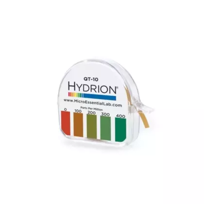 Hydrion Quaternary Ammonium Test Paper 0-400PPM, 15ft/roll -